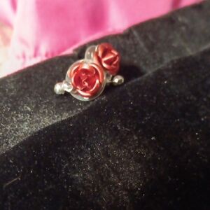 Elegant Rose Stud Earrings